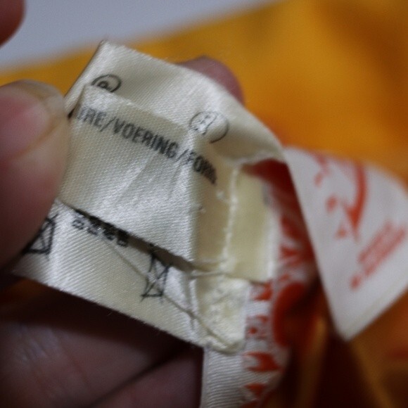 Escada Golden Yellow Double Breasted Blazer West Germany Angora Wool L - Picture 16 of 16